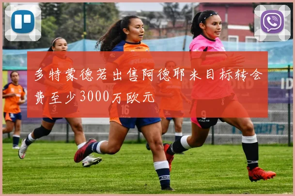 多特蒙德若出售阿德耶米目标转会费至少3000万欧元
